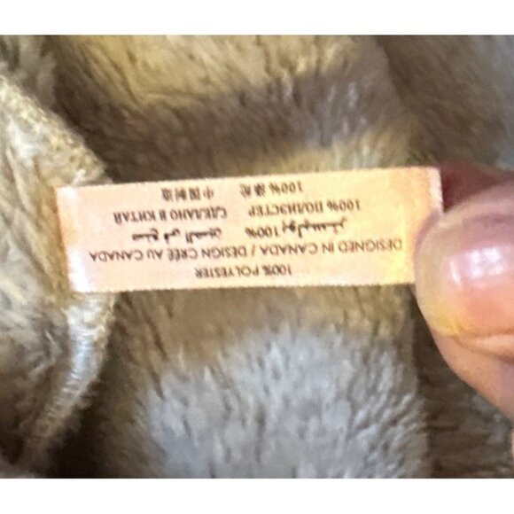 La Vie En Rose Nightgown MED Hooded Gray Polka Dot Plush Lounge Dress Pockets - Picture 8 of 9